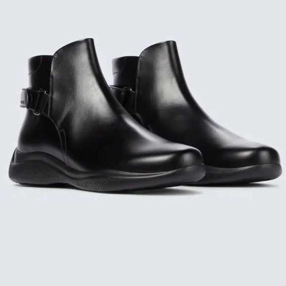 Prada Other - PRADA Toblach Chelsea black spazzolato calf leather condition combat boots 10.5